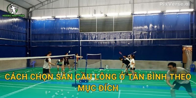 Cách chọn sân cầu lông ở Tân Bình theo mục đích