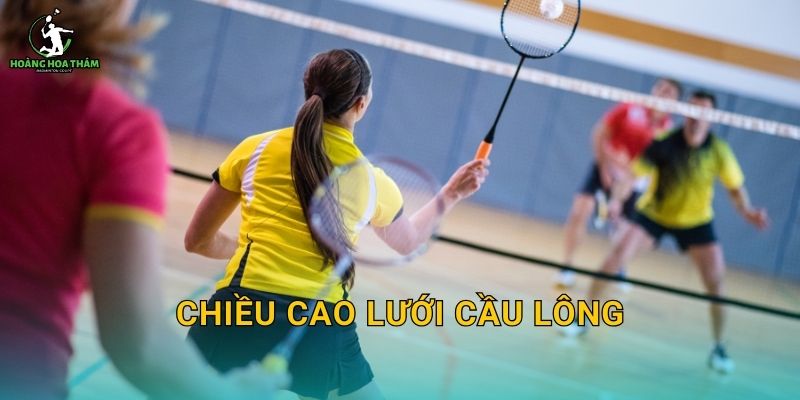 Chiều cao lưới cầu lông tiêu chuẩn – Căng đúng để đánh chuẩn và công bằng